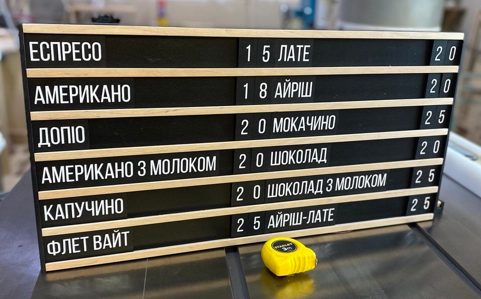 Интересный заказ или как мы разработали настольное мини-меню (наборное меню).