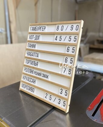Наборное меню