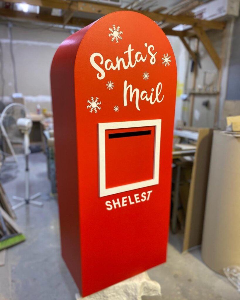 Різдвяна поштова скринька Santa’s Mail для SHELEST з фанери